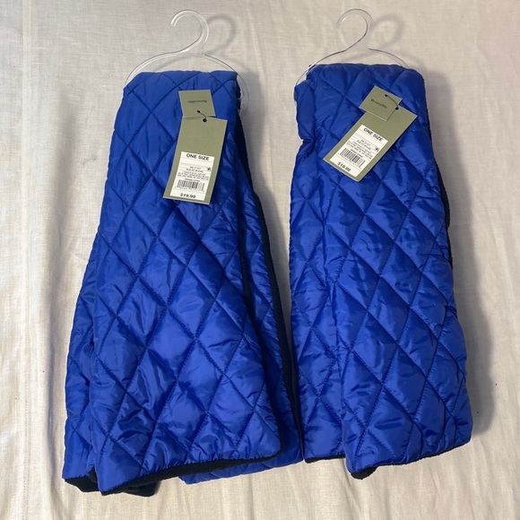 Other Goodfellow Co Mens Reversible Puffer Quilted Scarf Blue Bundle